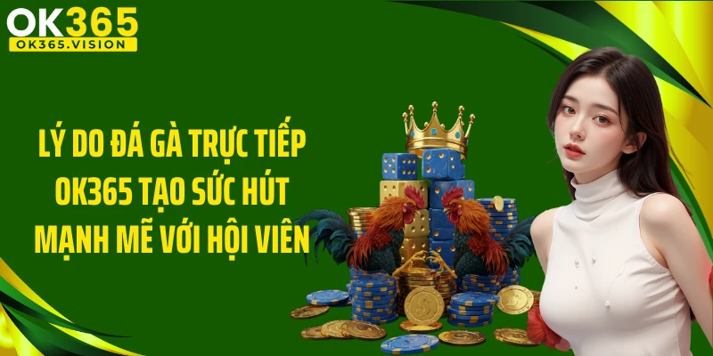 Lý do đá gà trực tiếp OK365 tạo sức hút mạnh mẽ với hội viên
